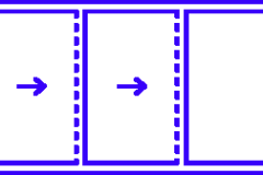 3 rails/3 sashes - 2 sashes sliding