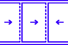 3 rails/3 sashes - 3 sashes sliding