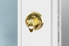 Doors locking spinner inside gold