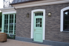 Entrance doors installed in house