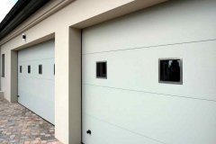 Panel Flush painted white color, with integrated windows