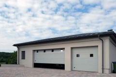 Panel Flush painted white color, integrated windows