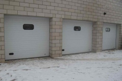 Panel Rib, painted white color, integrated windows