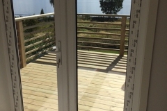 Double terrace doors,opening outside