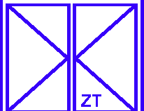 Outward opening double ZT doors